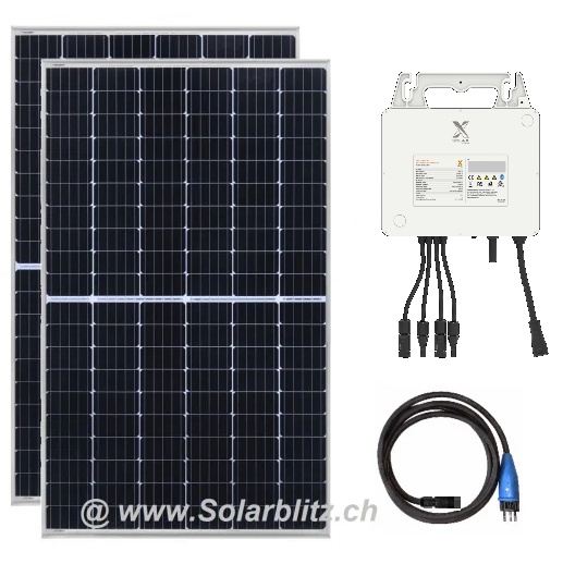 900W (600W) Plug&Play Solaranlage Solaranlage mit Modulwechselrichter für unterschiedliche Ausrichtungen!